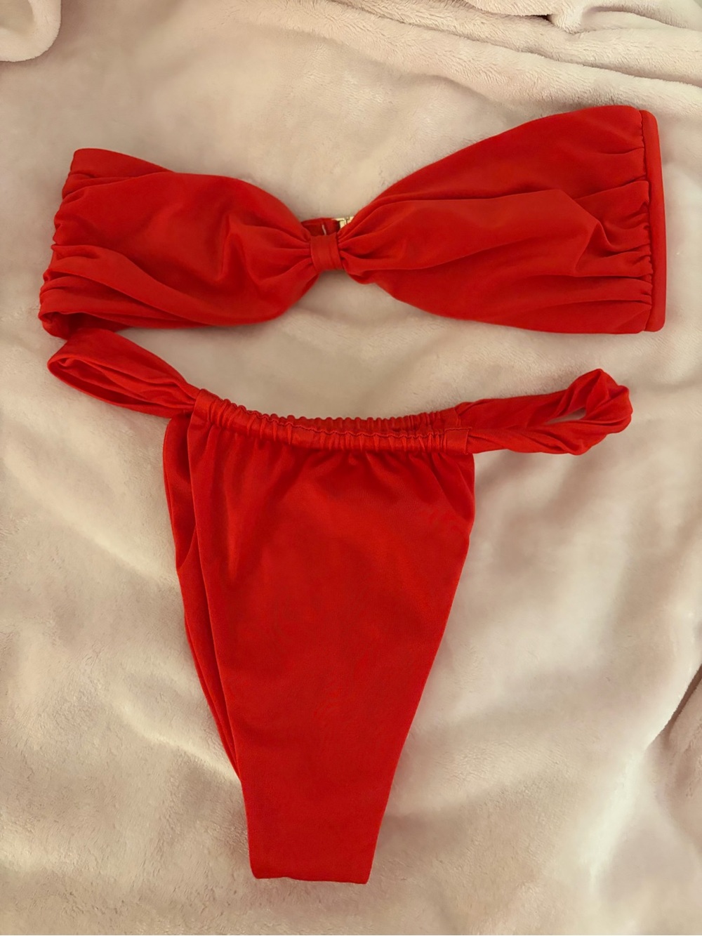 Hard swimwear  Bikini Set - Bold Bandeau Top & High Cut Bottoms